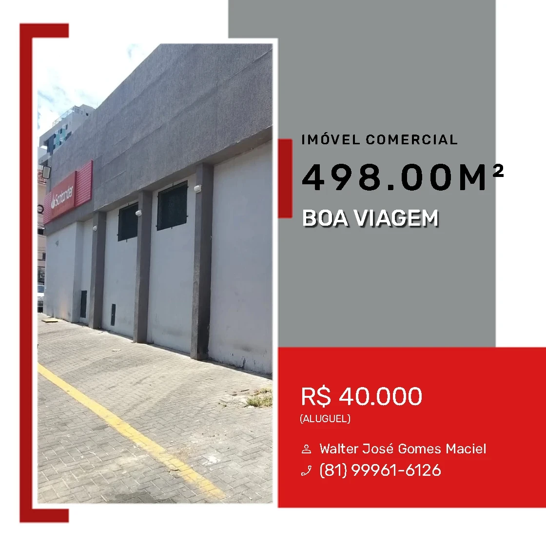 Imagem Imóvel Comercial para Alugar, 498 m² em Boa Viagem - Recife