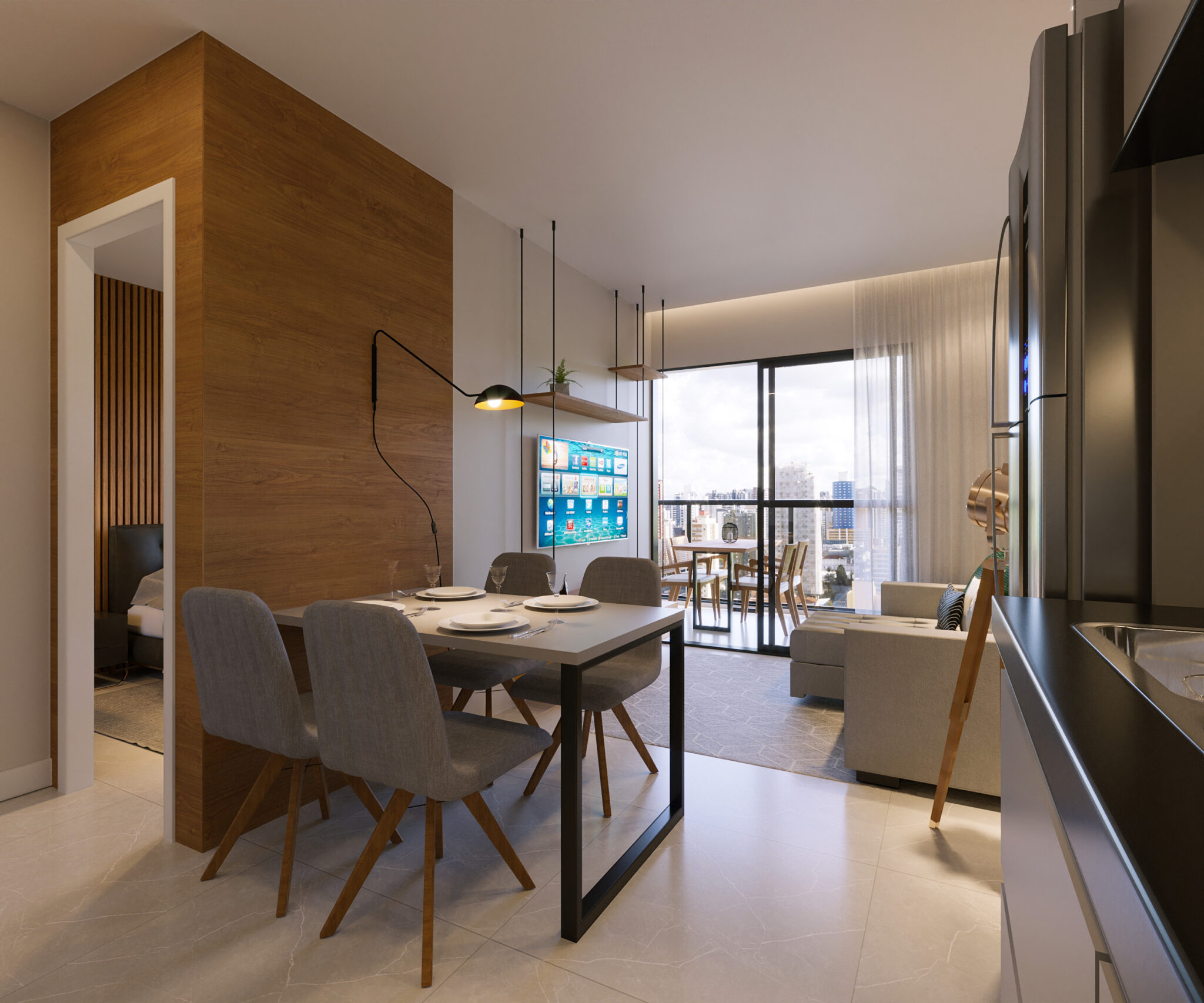 Imagem Apartamento com 2 Quartos à Venda, 57 m² em Centro - Curitiba