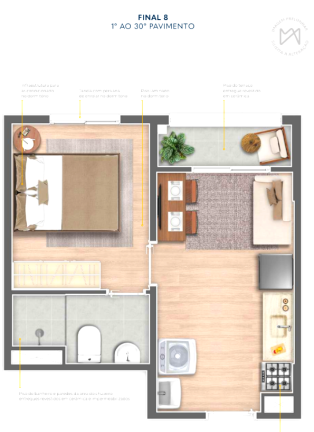 Foto do imóvel: Studio com 1 Quarto à Venda, 20 m² em Santo Amaro - São Paulo