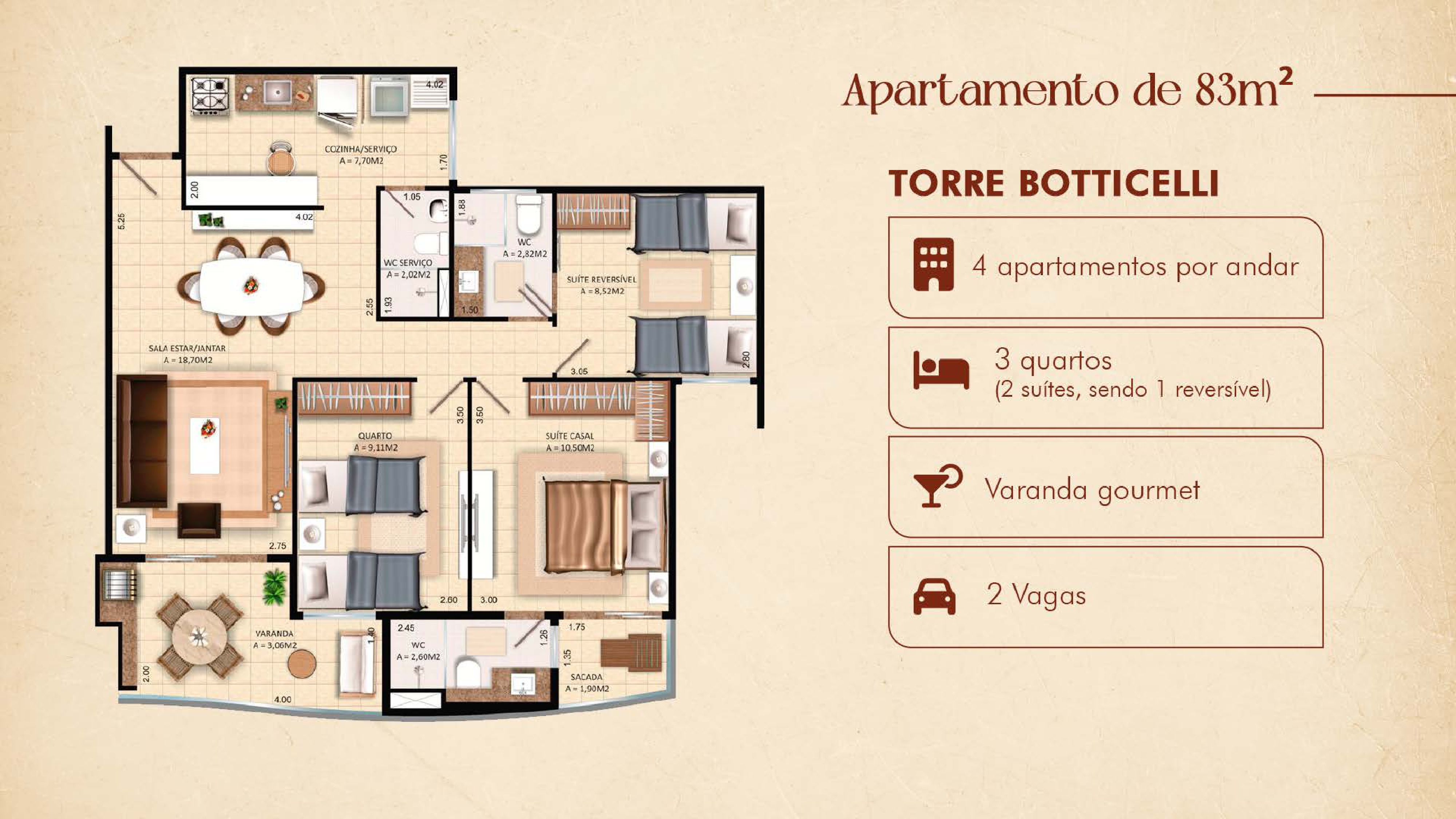 Imagem Apartamento com 3 Quartos à Venda, 110 m²em Renascença - São Luís