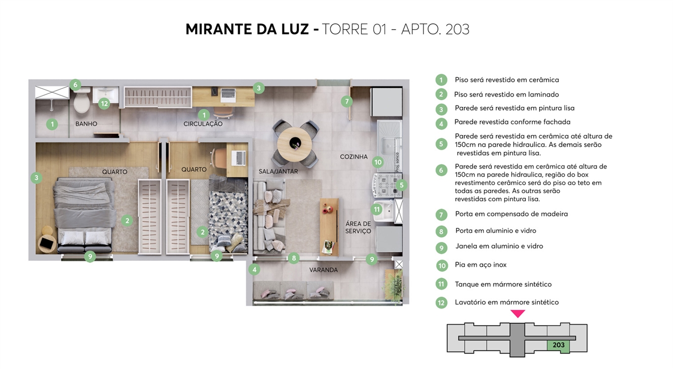 Imagem Apartamento com 2 Quartos à Venda, 42 m² em Da Luz - Nova Iguaçu