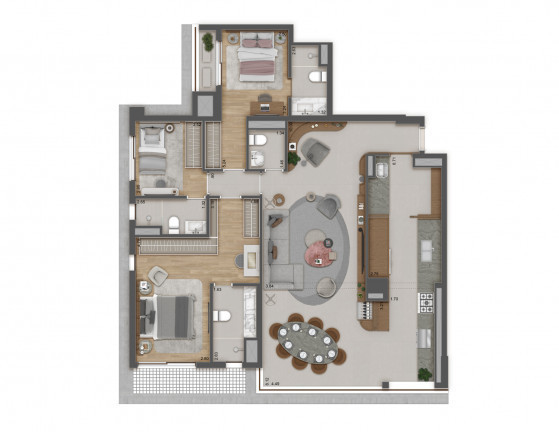 Foto do imóvel: Apartamento com 4 Quartos à Venda, 132 m² em Bela Vista - São Paulo