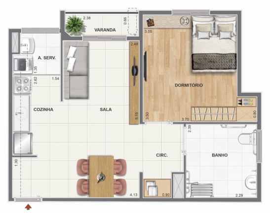 Imagem Apartamento com 2 Quartos à Venda, 55 m² em Recreio dos Bandeirantes - Rio de Janeiro