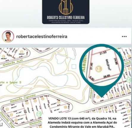 Terreno à Venda, 640 m² em Mirante do Vale - Marabá