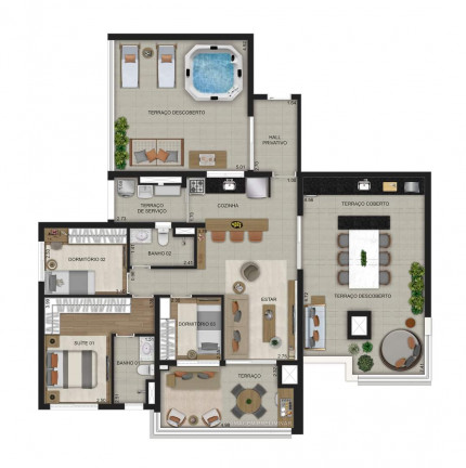 Imagem Apartamento com 3 Quartos à Venda, 50 m² em Santo Amaro - São Paulo