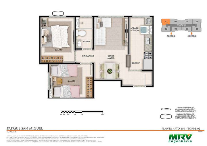 Imagem Apartamento com 2 Quartos à Venda, 43 m² em Portais Dos Ipês - Cajamar