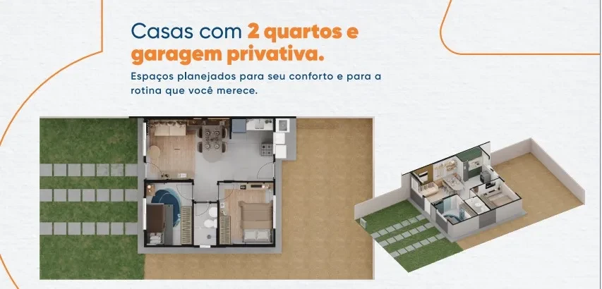 Imagem Casa com 2 Quartos à Venda, 42 m² em Paço do Lumiar - Paço do Lumiar