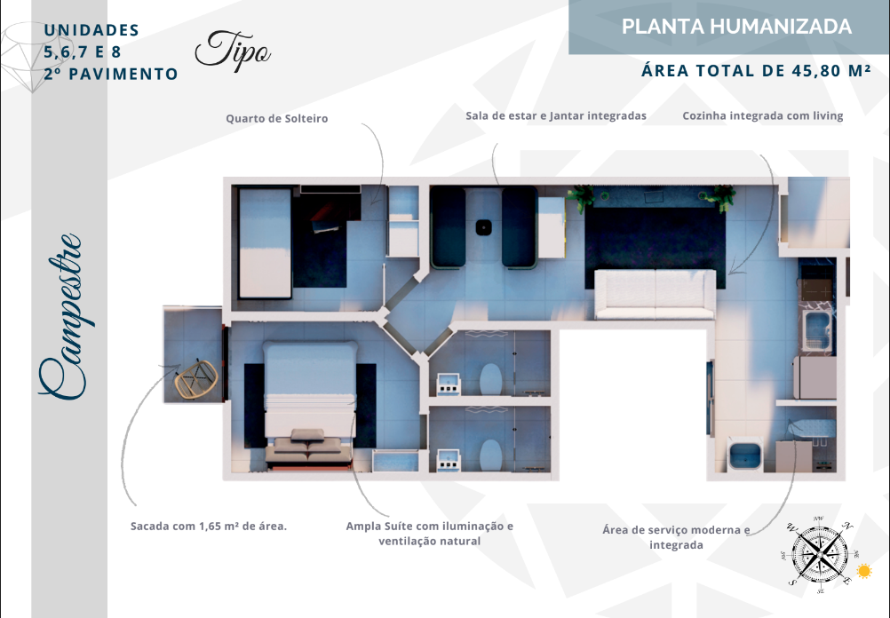 Imagem Apartamento com 2 Quartos à Venda,  em Campestre - Santo André