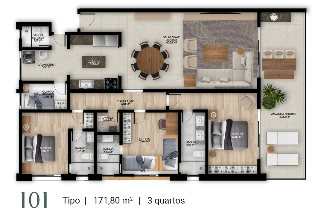 Imagem Apartamento com 3 Quartos à Venda, 171 m² em Gambôa do Belém (Cunhambebe) - Angra dos Reis