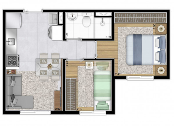 Imagem Apartamento com 2 Quartos à Venda, 32 m² em Parque Munhoz - São Paulo