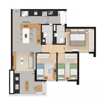Imagem Apartamento com 3 Quartos à Venda, 75 m² em Perdizes - São Paulo