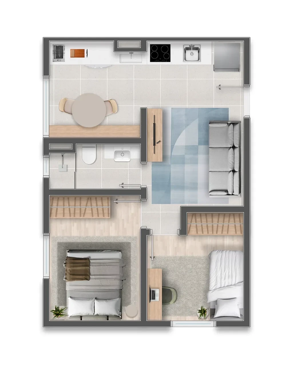 Imagem Apartamento com 2 Quartos à Venda, 40 m² em São Pedro - Osasco