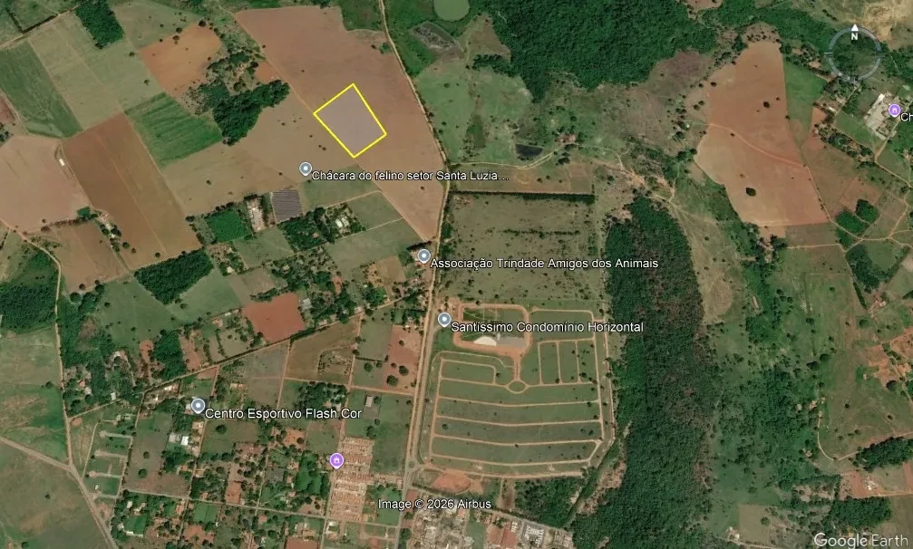 Terreno à Venda, 38200 m² em Chácaras Santa Luzia - Trindade