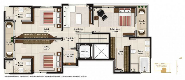 Imagem Apartamento com 3 Quartos à Venda, 2 m²em Centro - Criciúma