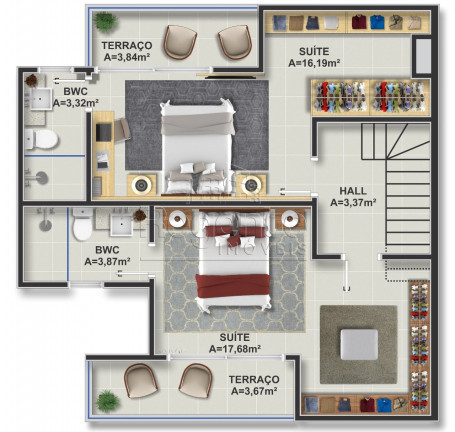 Imagem Apartamento com 2 Quartos à Venda, 62 m² em Itacorubi - Florianópolis