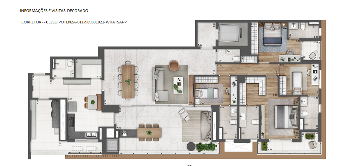 Imagem Apartamento com 4 Quartos à Venda, 230 m² em Brooklin Paulista - São Paulo