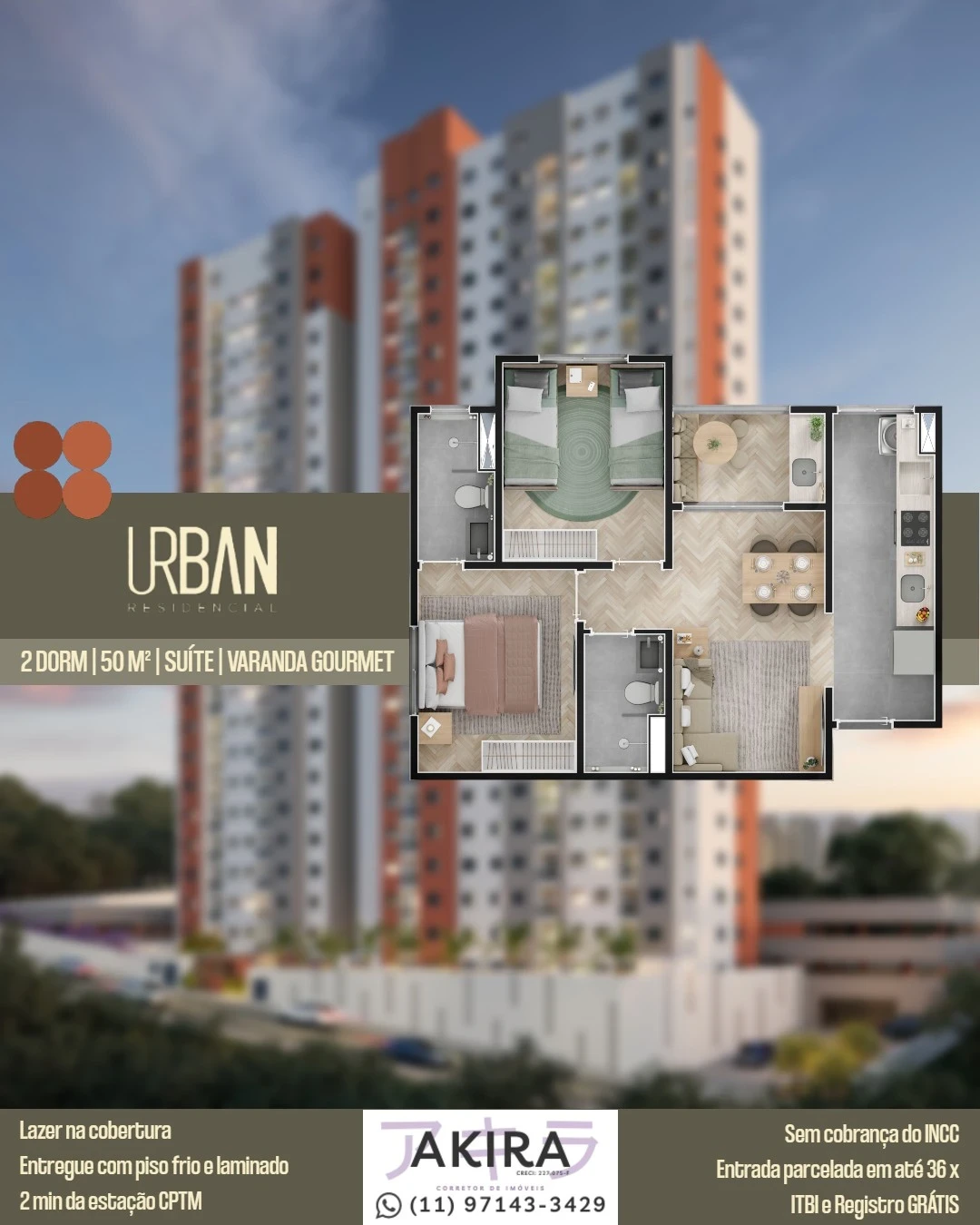 Imagem Apartamento com 2 Quartos à Venda, 50 m² em Loteamento Municipal Brás Cubas - Mogi das Cruzes