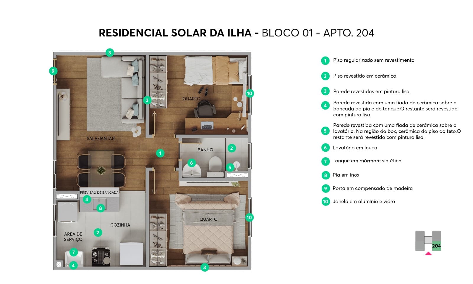 Foto do imóvel: Apartamento com 2 Quartos à Venda, 39 m² em Vila Pedroso - Votorantim