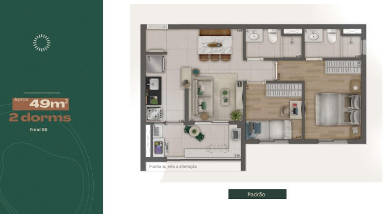 Imagem Apartamento com 2 Quartos à Venda, 42 m² em Água Branca - São Paulo