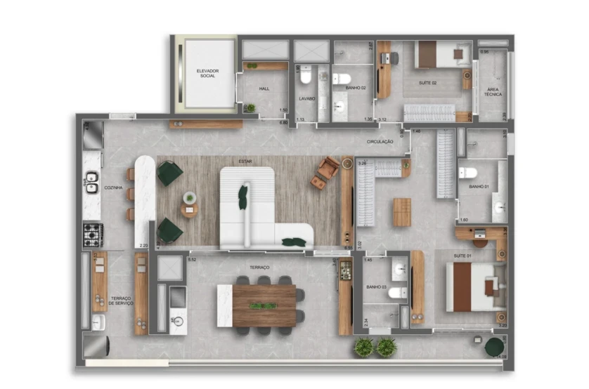 Foto do imóvel: Apartamento com 3 Quartos à Venda, 140 m² em Vila Azevedo - São Paulo