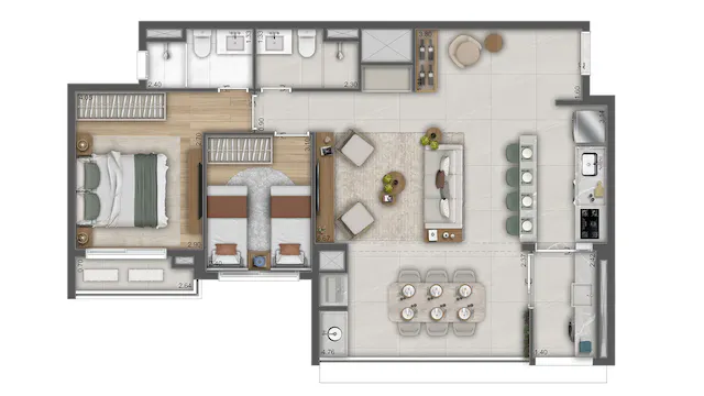 Imagem Apartamento com 3 Quartos à Venda, 25 m²em Pinheiros - São Paulo