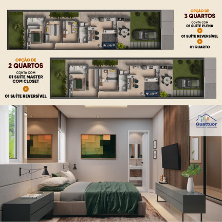 Foto do imóvel: Casa de Condomínio com 3 Quartos à Venda, 83 m² em Jardim Canaã - Aquiraz