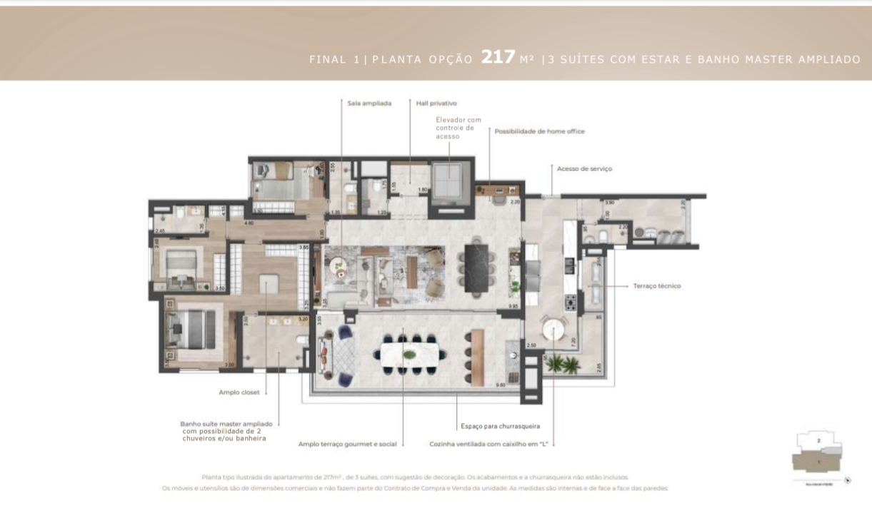 Imagem Apartamento com 4 Quartos à Venda, 174 m²em Pinheiros - São Paulo