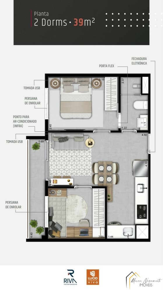 Imagem Apartamento com 2 Quartos à Venda, 40 m²em Jardim Maria Rosa II - Itaquaquecetuba