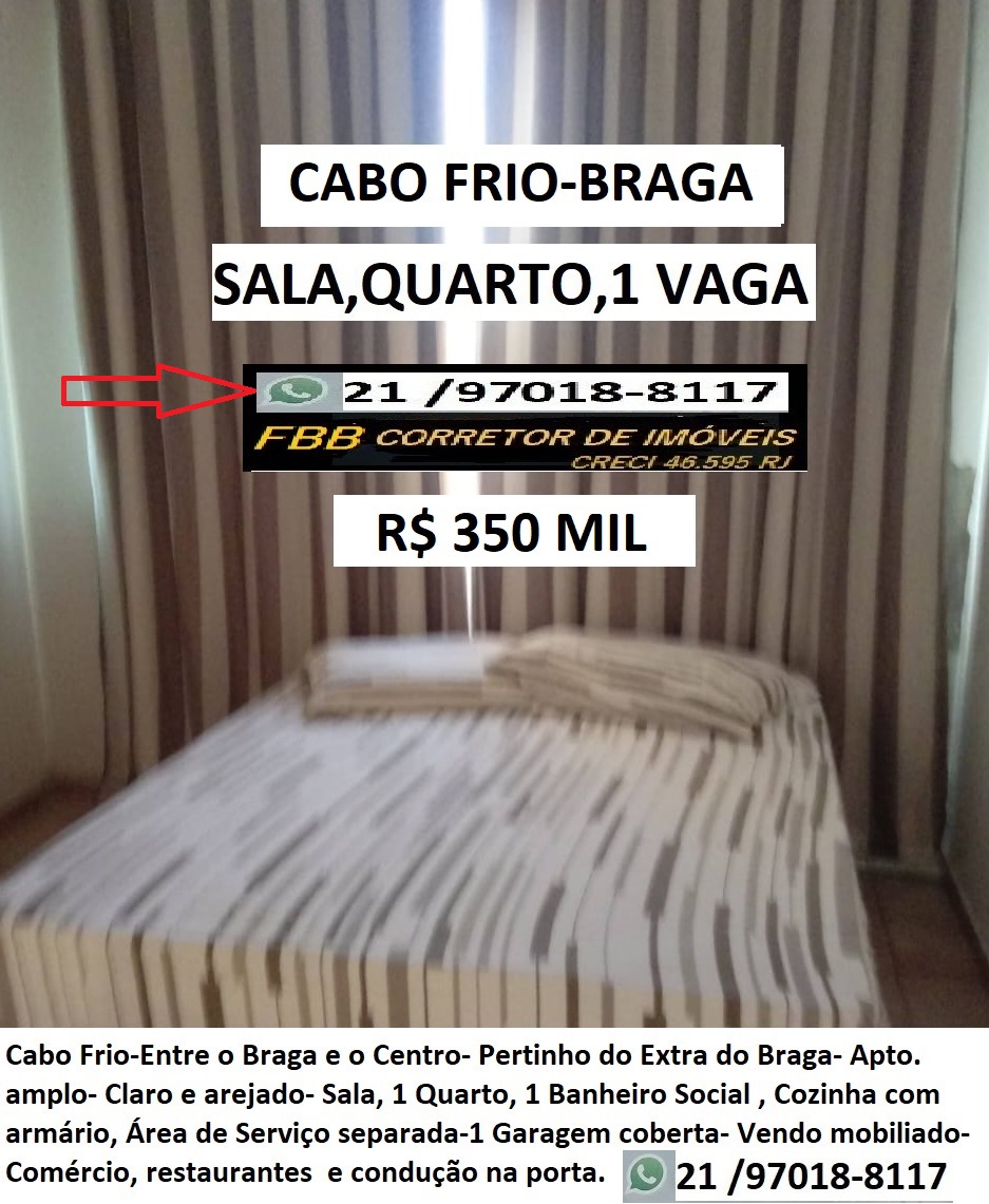 Apartamento com 1 Quarto à Venda, 60 m²em Centro - Cabo Frio
