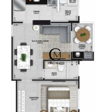 Imagem Apartamento com 2 Quartos à Venda, 63 m² em Aviação - Praia Grande