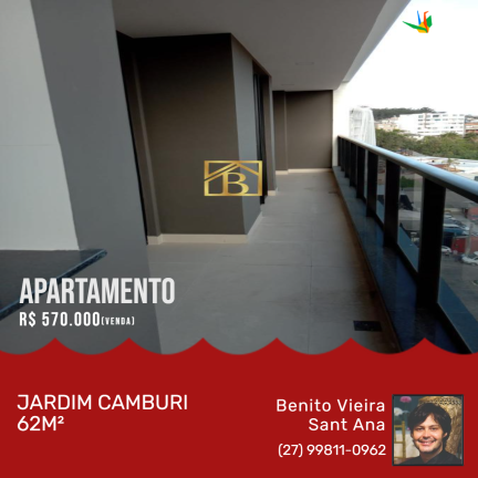 Apartamento com 2 Quartos à Venda,  em Jardim Camburi - Vitória