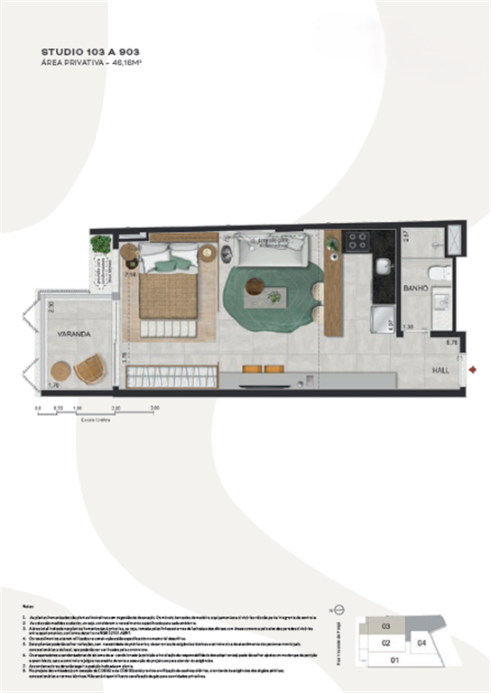 Foto do imóvel: Studio com 1 Quarto à Venda, 68 m² em Ipanema - Rio de Janeiro