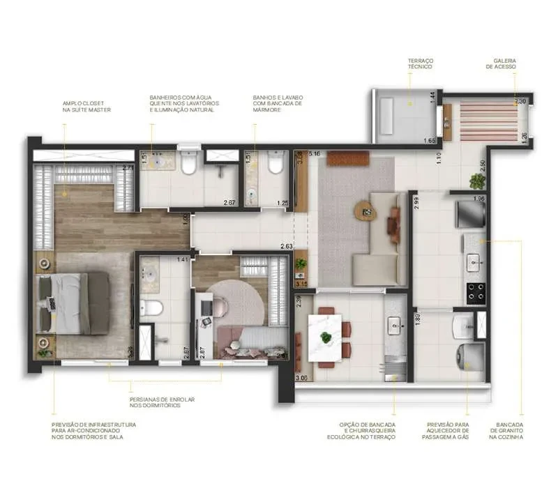 Imagem Apartamento com 2 Quartos à Venda, 72 metros em Jardim São Paulo(Zona Norte) - São Paulo
