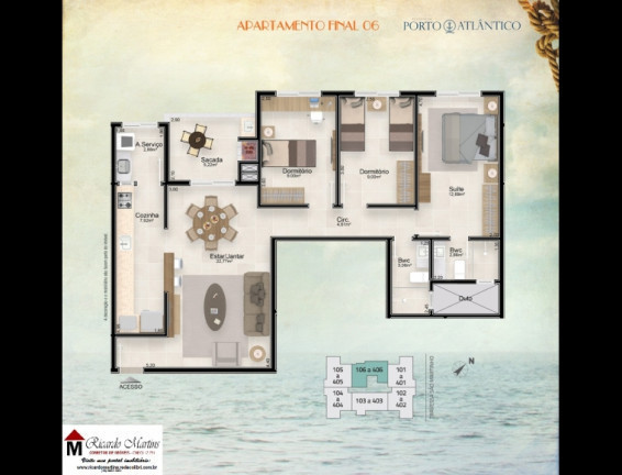 Imagem Apartamento com 3 Quartos à Venda, Locação ou Temporada, 94 m² em Mar Grosso - Laguna