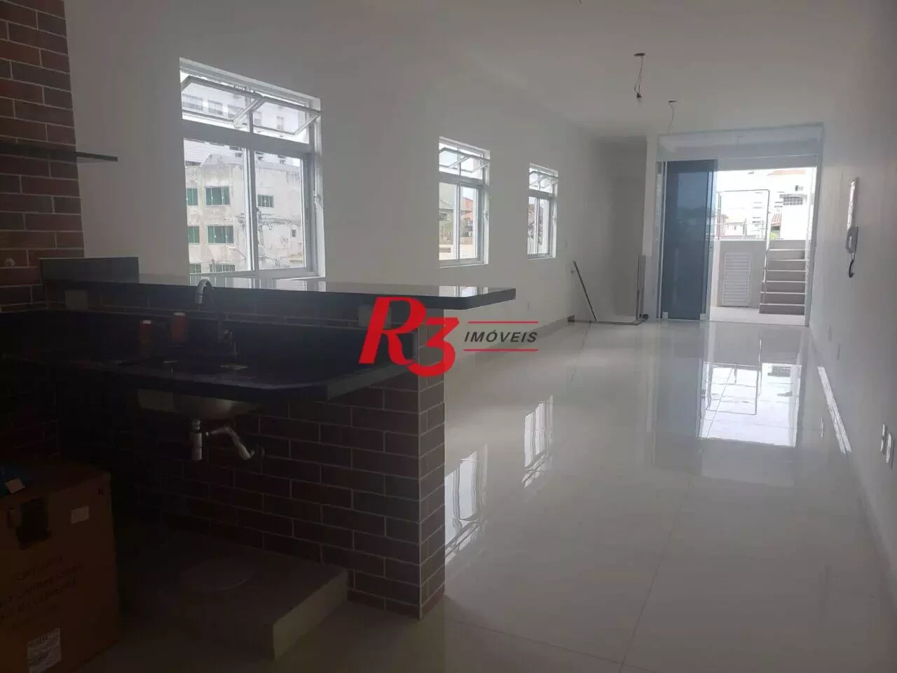 Imagem Casa de Vila com 3 Quartos à Venda, 155 m² em Embaré - Santos