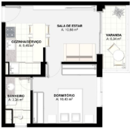 Imagem Apartamento com 1 Quarto à Venda, 39 m² em Pinheiros - São Paulo