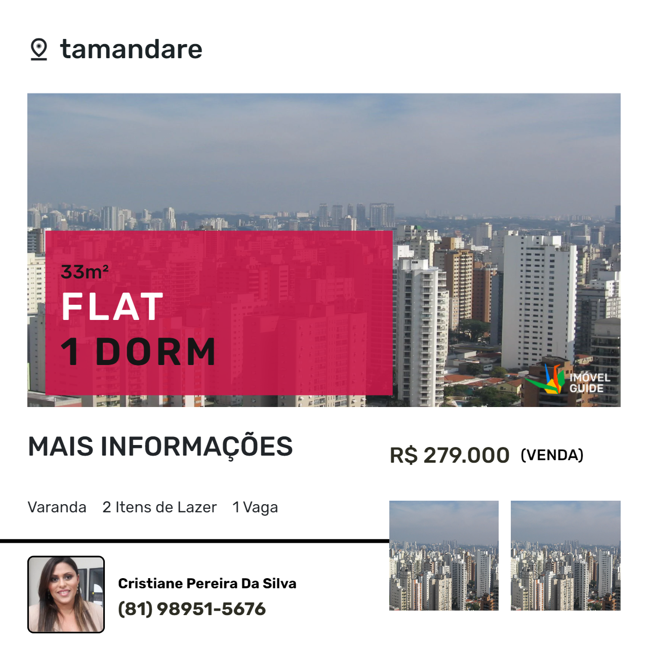 Foto do imóvel: Flat com 1 Quarto à Venda, 33 m²em tamandare - Tamandaré