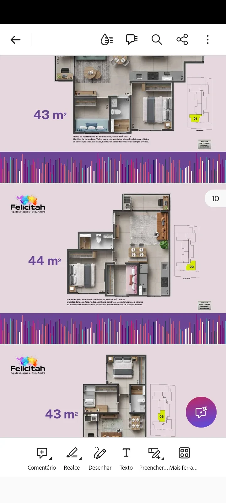 Foto do imóvel: Apartamento com 2 Quartos à Venda, 44 m² em Jardim Rina - Santo André