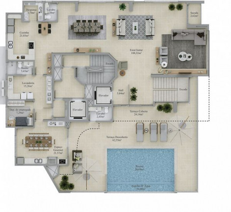 Imagem Apartamento com 4 Quartos à Venda, 280 m² em Cruzeiro Do Sul - Criciúma