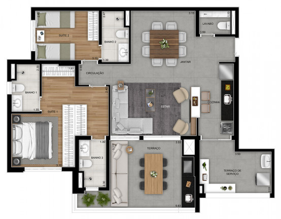 Imagem Apartamento com 3 Quartos à Venda, 106 m² em Tatuapé - São Paulo