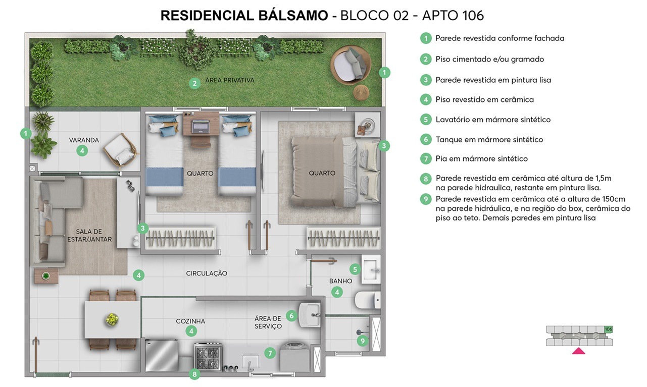 Imagem Apartamento com 2 Quartos à Venda, 45 m² em Inhoaíba - Rio de Janeiro