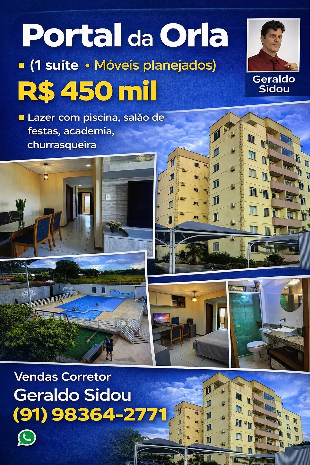 Apartamento com 3 Quartos à Venda, 100 metros em Nova Marabá - Marabá
