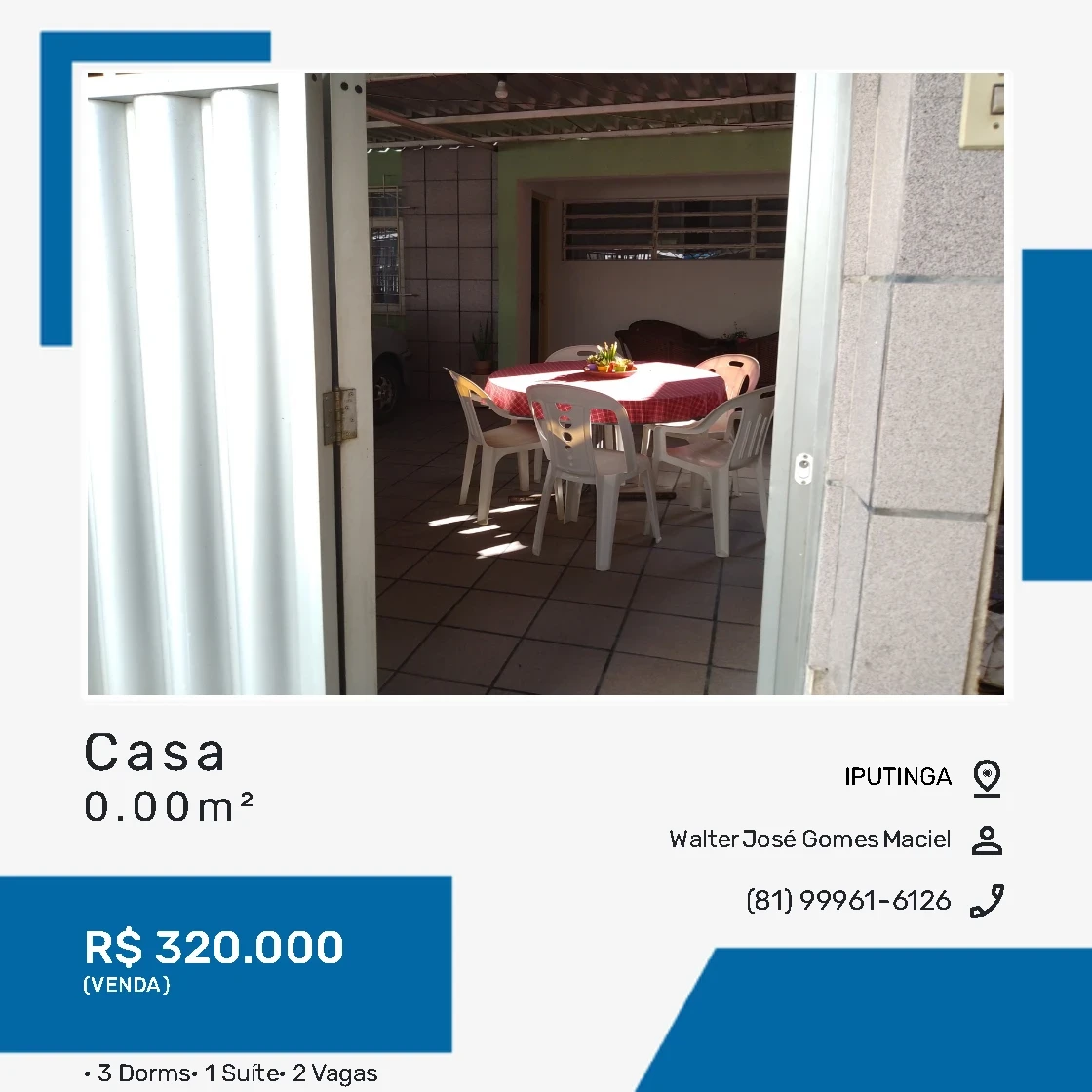 Foto do imóvel: Casa com 3 Quartos à Venda, 100 m² em Iputinga - Recife