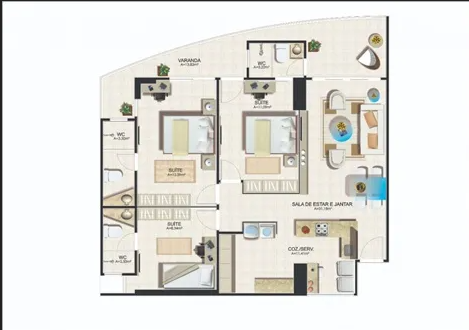 Imagem Apartamento com 3 Quartos à Venda, 94 m²em Aldeota - Fortaleza