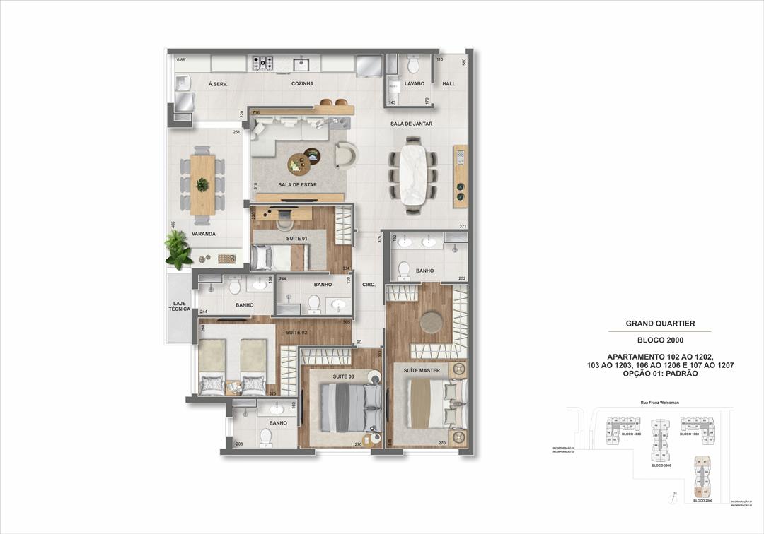 Foto do imóvel: Apartamento com 3 Quartos à Venda, 96 m²em Barra Olímpica - Rio de Janeiro