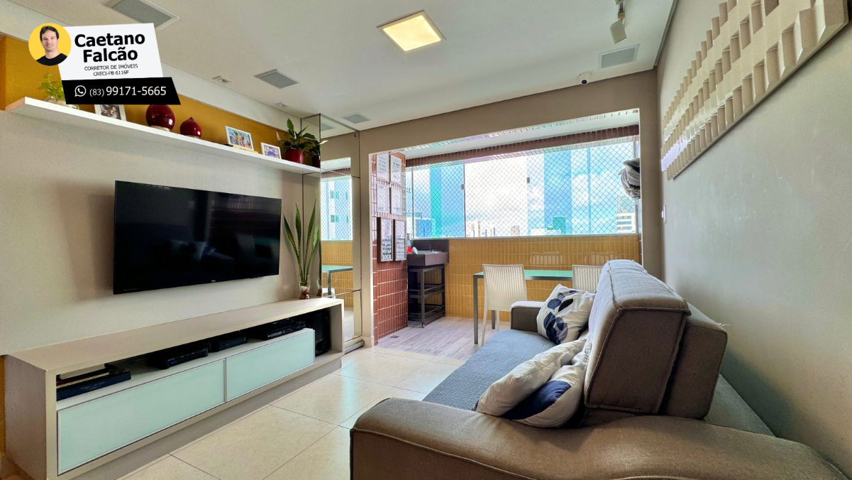 Foto do imóvel: Apartamento com 3 Quartos à Venda, 90 m² em Brisamar - João Pessoa