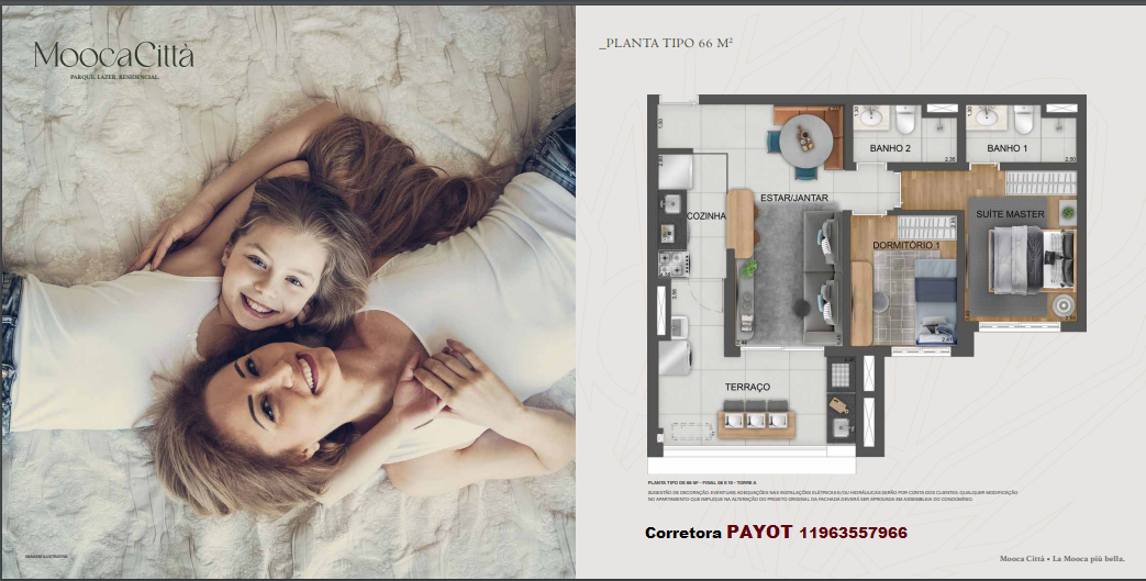 Imagem Apartamento com 2 Quartos à Venda, 66 m²em Mooca - São Paulo