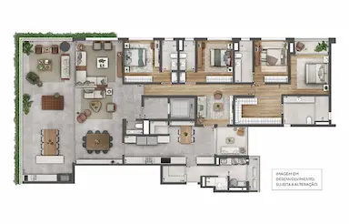Imagem Apartamento com 4 Quartos à Venda, 334 m²em Paraíso - São Paulo
