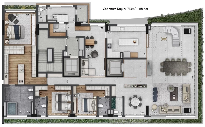 Foto do imóvel: Cobertura com 4 Quartos à Venda, 713 m² em Jardim Paulista - São Paulo