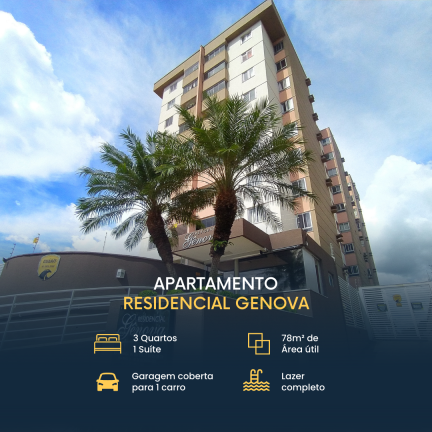 Apartamento com 3 Quartos à Venda, 78 m² em Vila Brasília - Aparecida de Goiânia